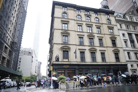 Harry Potter fans wait hours in the rain for NYC store opening