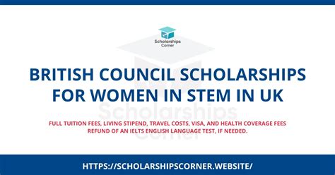 British Council Scholarships for Women in STEM 2024 in UK: