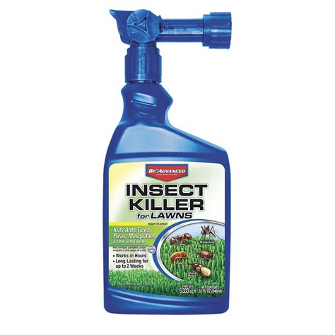 BioAdvanced Insect Killer for Lawns, Ready-to-Spray, 32oz, 5,333sqft Of Coverage, Ants ...