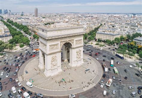 Best Arc De Triomphe From Above Stock Photos, Pictures & Royalty-Free ...