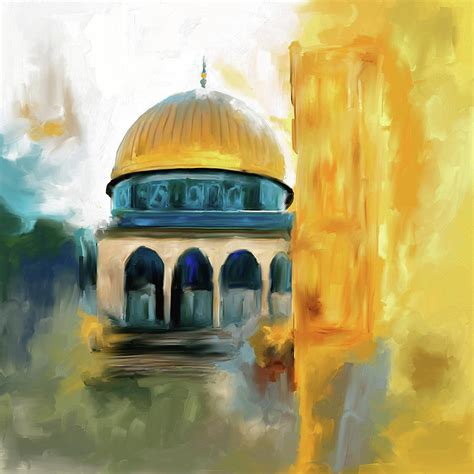 Painting 691 1 Masjid-al-Aqsa Painting by Mawra Tahreem - Pixels