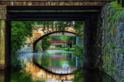 Georgetown Canal Bridges Photograph by Dave Lyons - Fine Art America