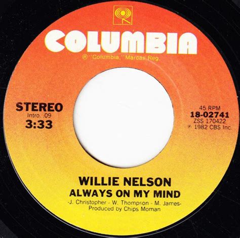 Willie Nelson - Always on My Mind - Reviews - Album of The Year