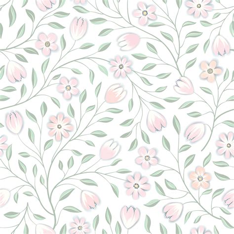 Seamless Floral Pattern Wallpaper