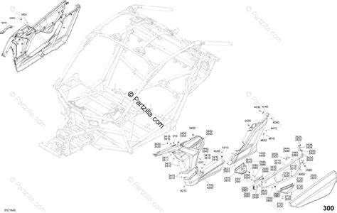 Can-Am Side by Side 2018 OEM Parts Diagram for Body Side Part Maverick X3 Timeless Black ...