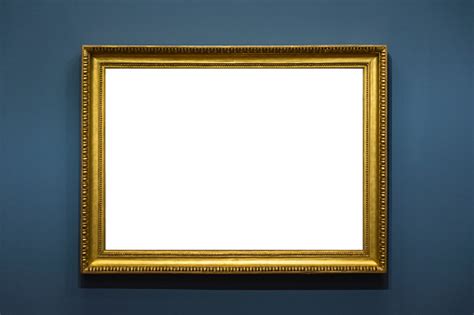 Blank Art Museum Isolated Painting Frame Decoration Indoors Wall White ...