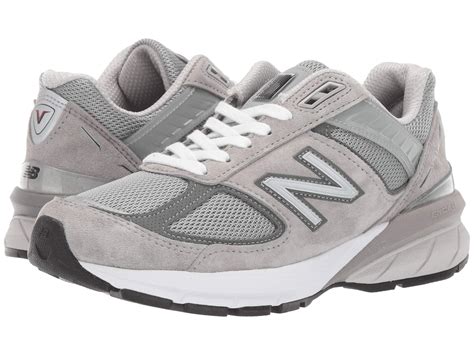 New Balance Leather 990v5 in Grey (Gray) - Lyst