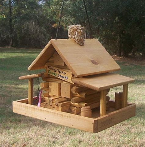 Looking for Log cabin bird feeder plans ~ Woodworking for mere mortals