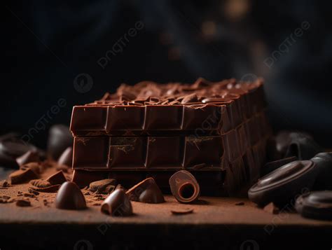 Chocolate Bar Dessert Gourmet Photography Advertising Background, Chocolate, Dessert, Gourmet ...