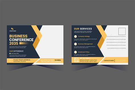 Corporate Business Postcard Template Design, 38510989 Vector Art at ...