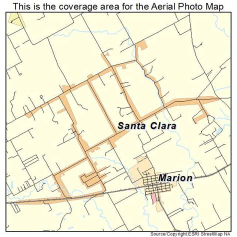 Aerial Photography Map of Santa Clara, TX Texas