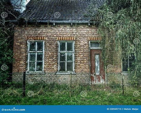 Scary Spooky Haunted Abandoned House Somewhere in Europe Stock Image ...