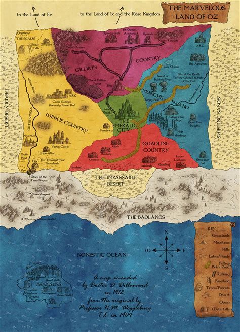 Map of Oz by Sapiento on DeviantArt