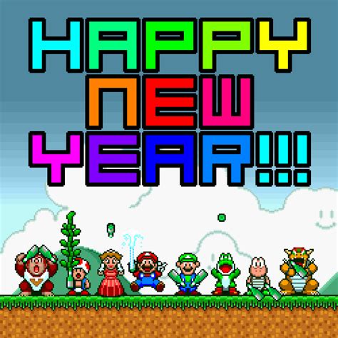 Happy New Year Nintendo GIF - Find & Share on GIPHY