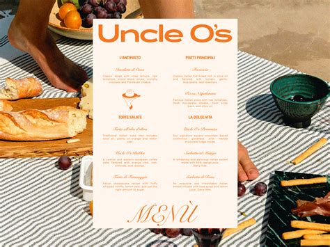 Menu Design for Uncle O's Kitchen by Juan Carlos FL on Dribbble