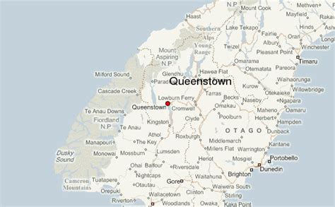 Queenstown New Zealand Map - ToursMaps.com