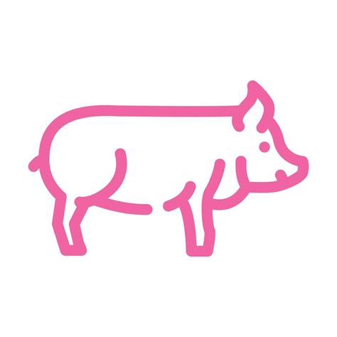 pig farm animal color icon vector illustration 17291557 Vector Art at Vecteezy