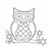 Owl Coloring Page Printable sketch template