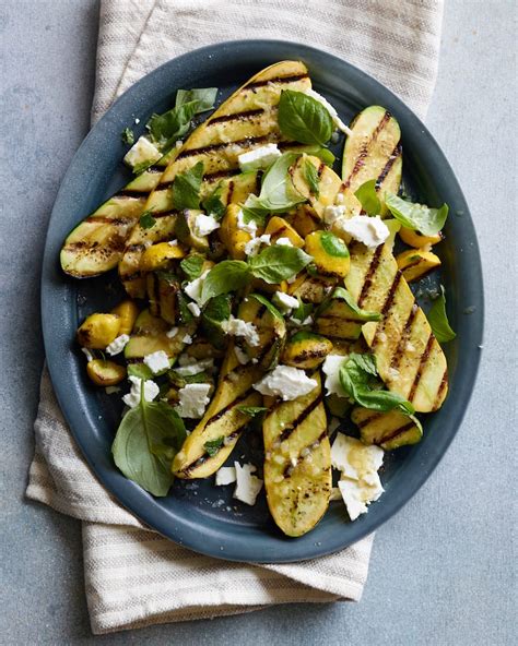 Grilled Summer Squash with Feta - What's Gaby Cooking