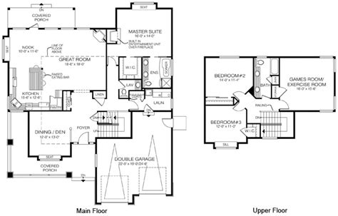 House Plans The Hutton - Custom Home Plans