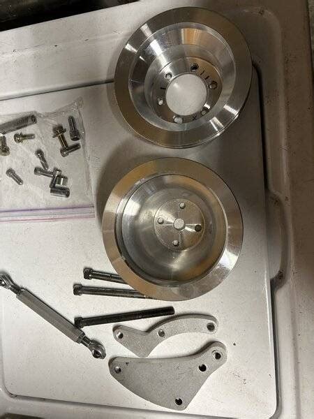 [FOR SALE] - SBM March pulleys and bracket | For A Bodies Only Mopar Forum