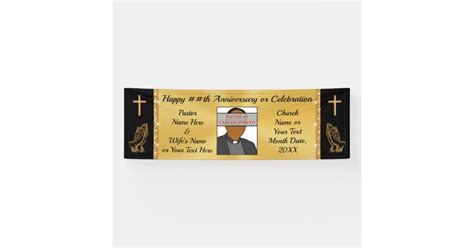 PHOTO Pastor Anniversary Banner Church Anniversary | Zazzle