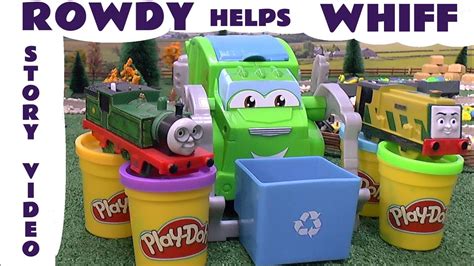 Play Doh Toy Kids Story Play-Doh Thomas The Train Garbage Truck Rowdy ...