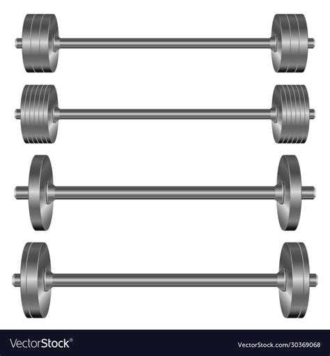 Dumbbell set Royalty Free Vector Image - VectorStock