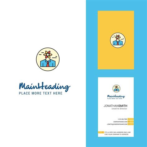 Confused man Creative Logo and business card vertical Design Vector ...