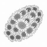 Premium Vector  Sunflower Outline coloring Page Of blooming sketch template