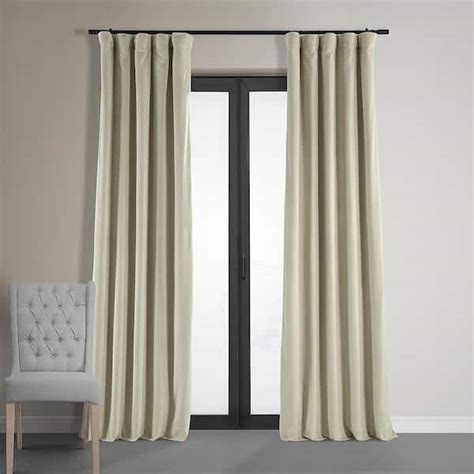 Exclusive Fabrics & Furnishings Cool Beige Signature Velvet Blackout ...