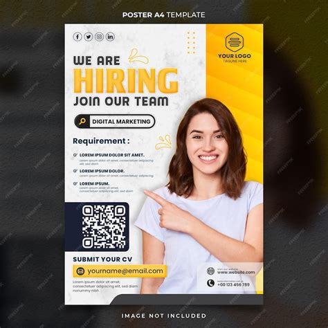 Premium PSD | Job Vacancy or Looking for Workers Poster or Banner ...