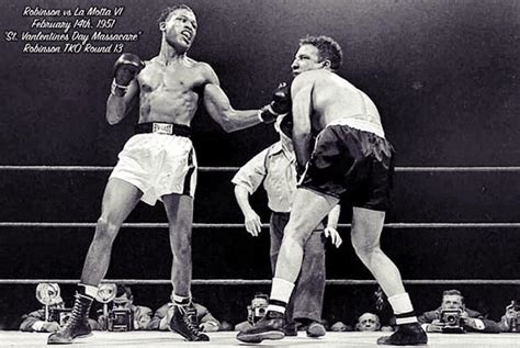 Sugar Ray Robinson vs Jake La Motta VI - aka “The St. Valentines Day ...