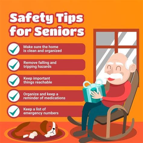 Safety tips for seniors | Home health care, Home safety tips, Safety tips