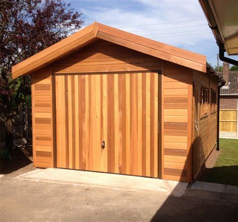 Wooden Garages UK, Timber Garages For Sale - Tunstall Garden Buildings Wood Carport Kits, Prefab ...