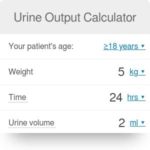 Urine Output Calculator - Omni