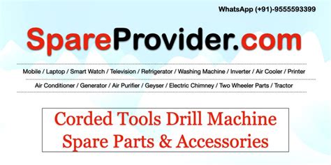 Corded Tools Drill Machine Spare Parts & Accessories | Drill Machine Parts Price List | by ...