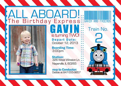 Free Printable Train Birthday Invitations Wording – FREE Printable ...