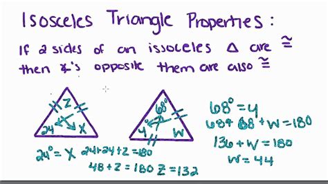 Introduction to Geometry - 18 - Properties of Isosceles Triangles