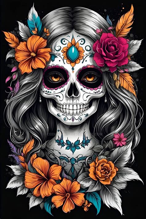 Whimsical Elegance: Catrina Calavera-Inspired Art by CeemkoArt on DeviantArt