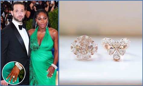 The Serena Williams Engagement Ring And Wedding Band - Ziamond