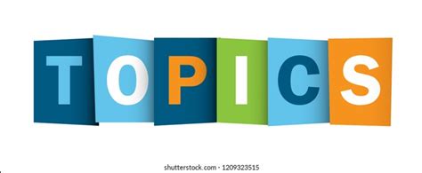 Topics Colorful Letters Banner: vetor stock (livre de direitos) 1209323515 | Shutterstock