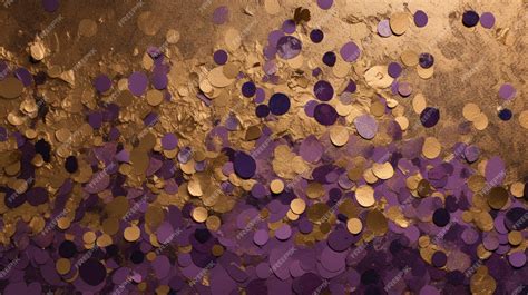 Premium AI Image | A purple and gold glitter background