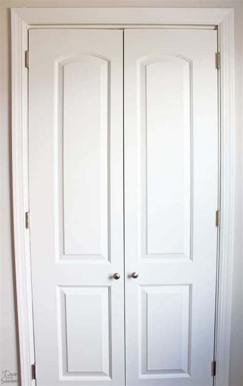 How to Turn a Bi-Fold Door into French Doors | DIY Closet Door Makeover