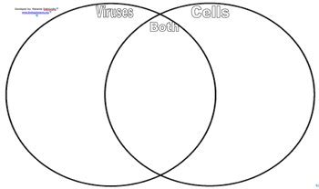 Virus vs Cell Venn Diagram Sort Activity by POP Science | TPT