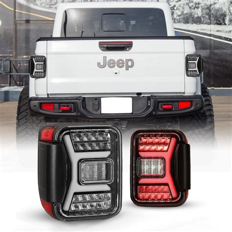 LED Sequential Tail Lights For 2019 2020 2021 2022 2023 Jeep Gladiator ...