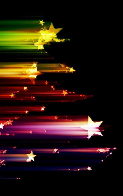 Wallpaper stars shine colorful rays