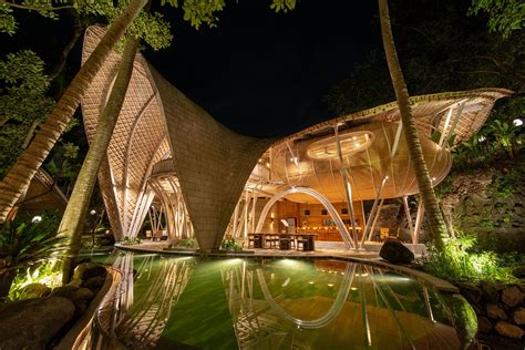 inspiral architects combines bamboo + rammed earth for ulaman eco retreat in bali