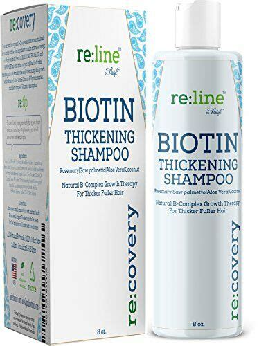 Hair Thickening Biotin Shampoo w/ Hair Regrowth Formula by Re-Line (8oz ...