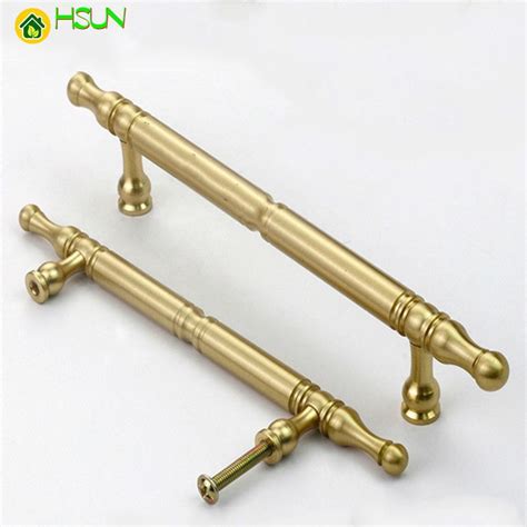 2019 Antique Gold Door Handles And Knobs Brass Drawer Pulls Vintage Kitchen Cabinet Handles And ...